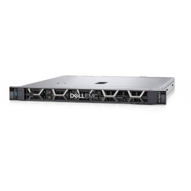 Сервер Dell PowerEdge R350 - Intel Xeon E-2314 (2.8G, 8M, 4C, 65W), 16GB DDR4, 960GB SSD SATA RI, iDRAC9 Express 15G, PERC H355, Dual 600W PSU, Broadcom 5720 Dual Port 1Gb On-Board LOM, TPM 2.0 V3, Bezel, Rails